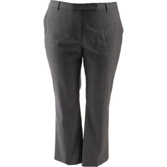 NWT LANDS' END PANTS LIGHT CHARCOAL (GRAY) 2P (PETITE) - Picture 1 of 9